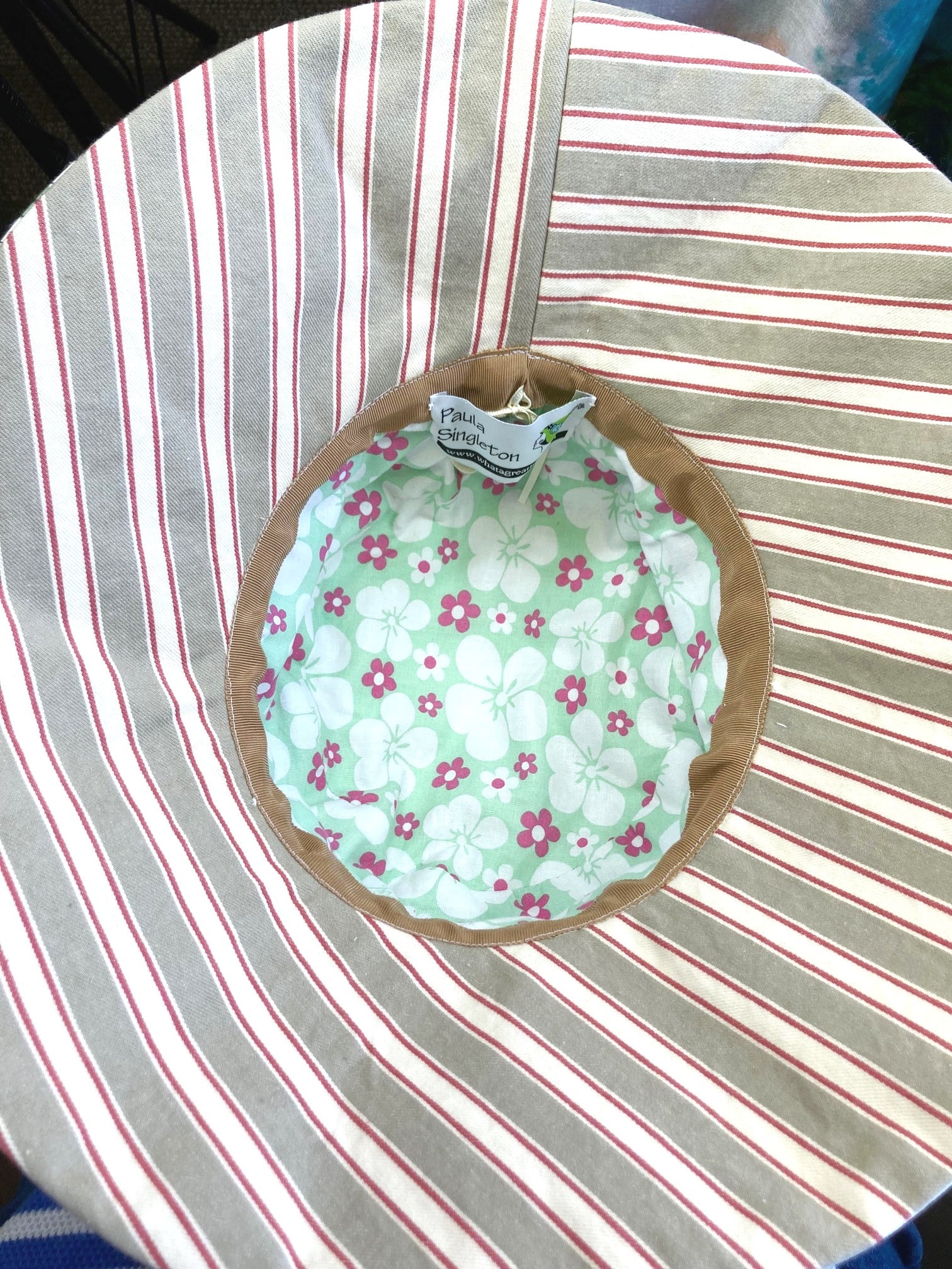 One of a kind soft floral sun hat. Handmade Wide Brim Women's Summer Sun Hat. Shabby chic  Ladies summer fabric hat. Fun Travel brim hat.