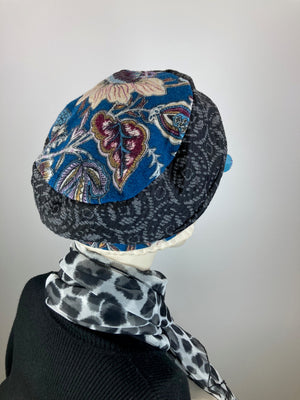 Womens Comfortable Slouchy Beret. Knit gray blue burgundy Hat. Boho chic slouchy casual hat. Ladies travel hat.