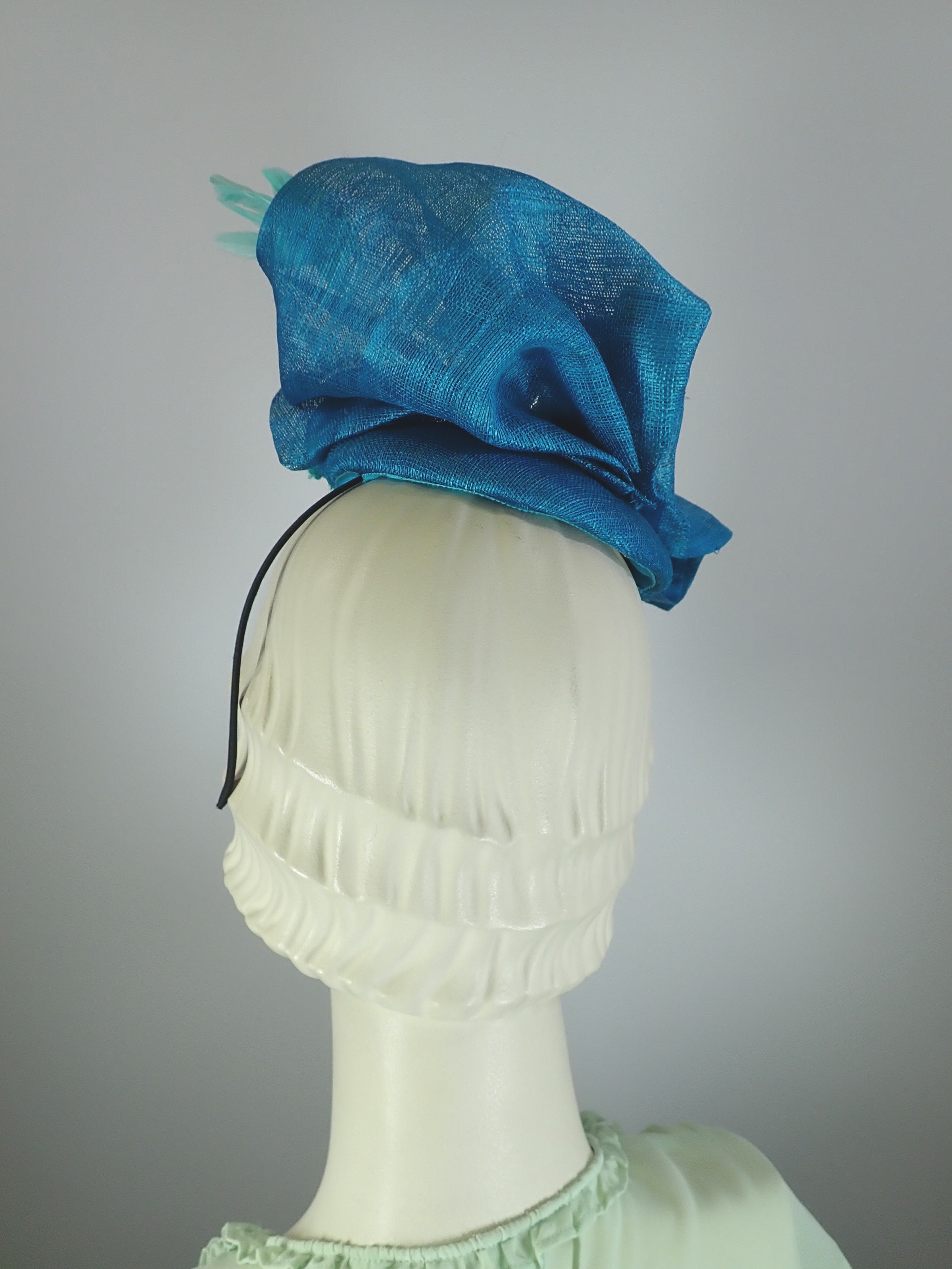 Teal Blue and Hot Pink Kentucky Derby Fascinator